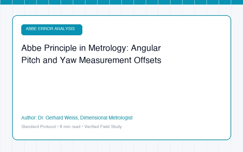 Abbe Principle in Metrology: Angular Pitch and Yaw Measurement Offsets