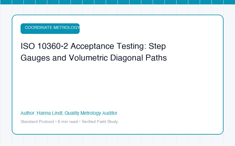 ISO 10360-2 Acceptance Testing: Step Gauges and Volumetric Diagonal Paths